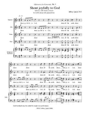 Shout joyfully to God