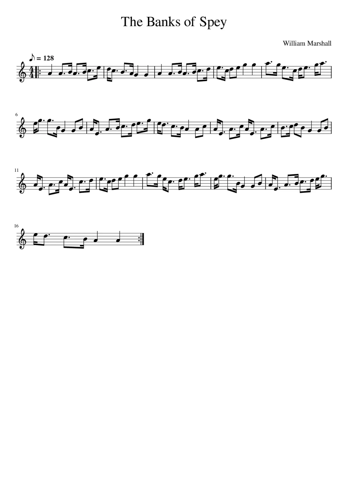 The Banks of Spey - Page 1