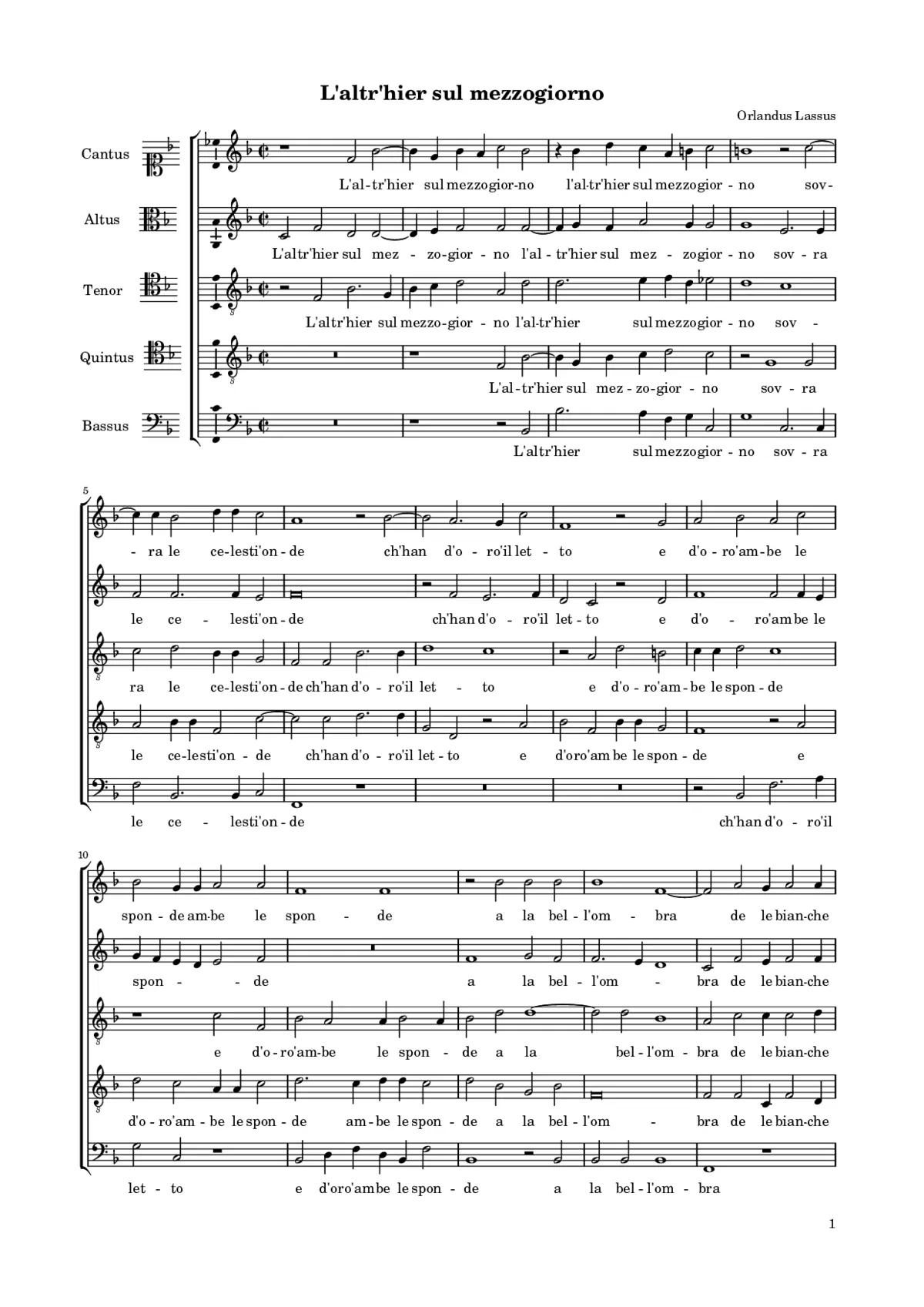 L'altr'hier sul mezzogiorno - Page 1