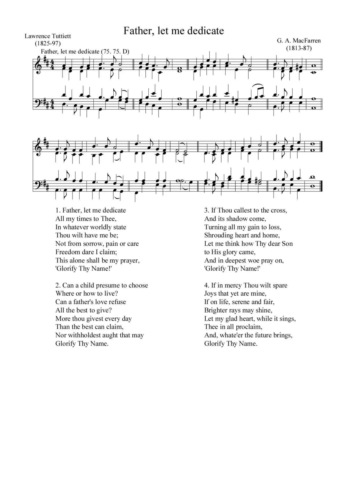 Father, let me dedicate - Page 1