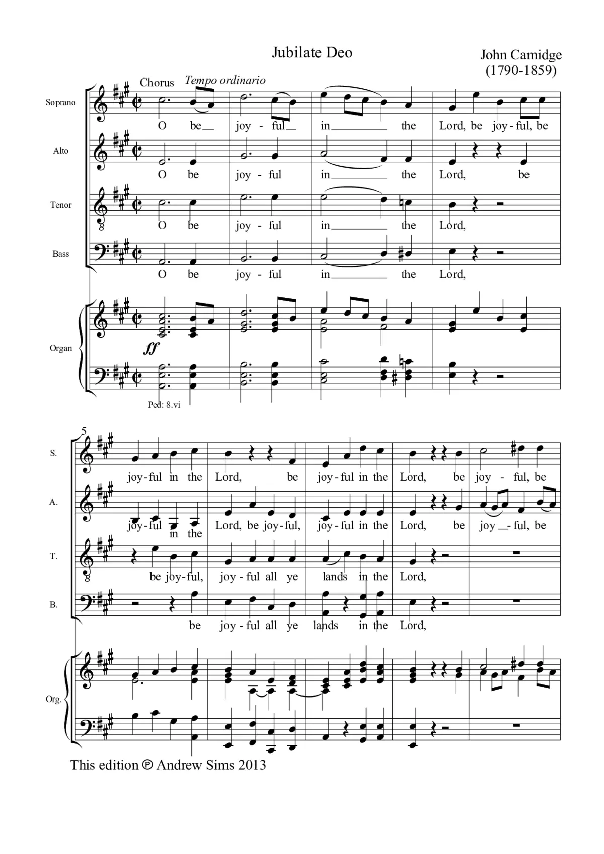Jubilate Deo - Page 1