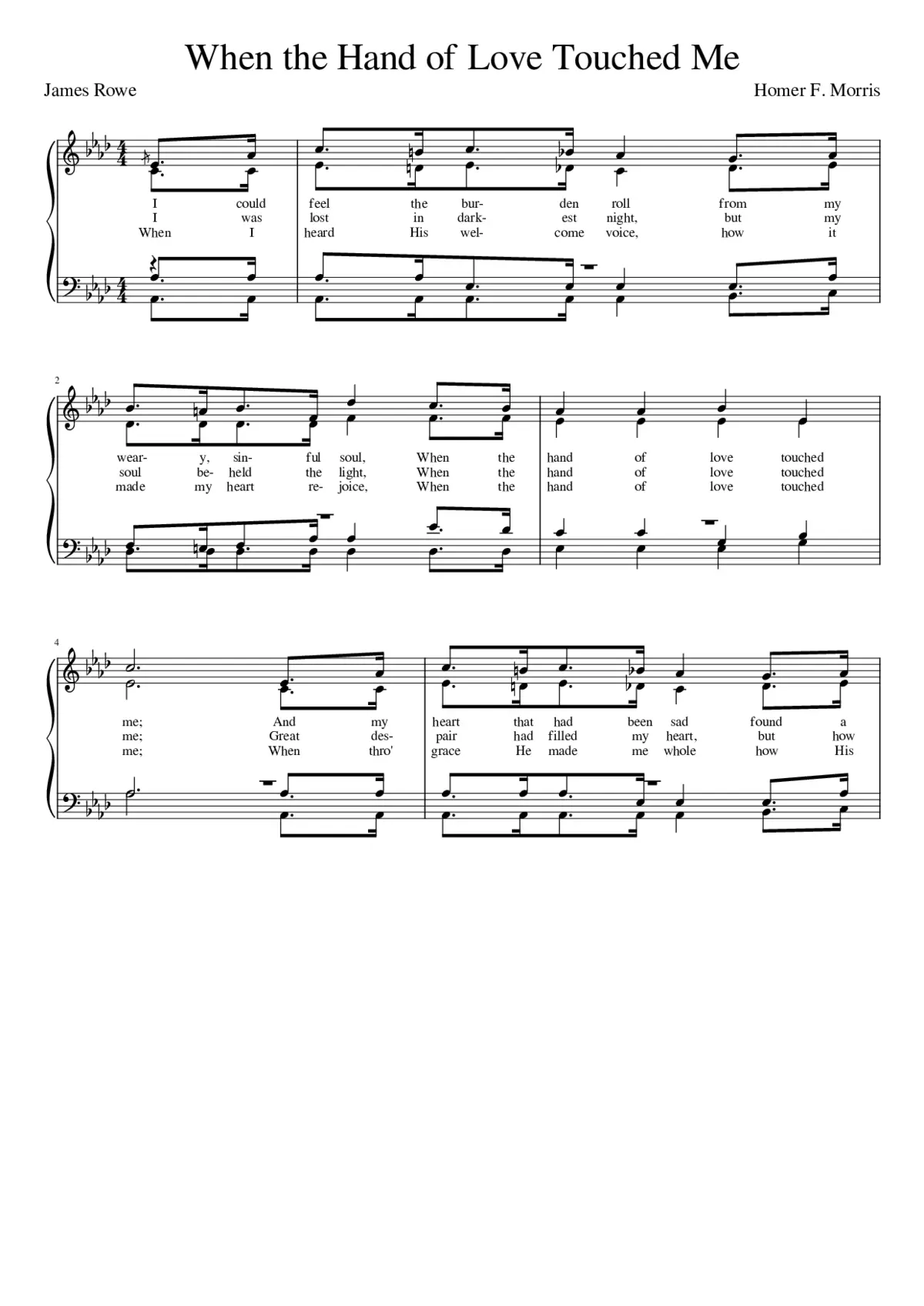 I could feel the burden roll from my weary sinful soul (Morris) - Page 1