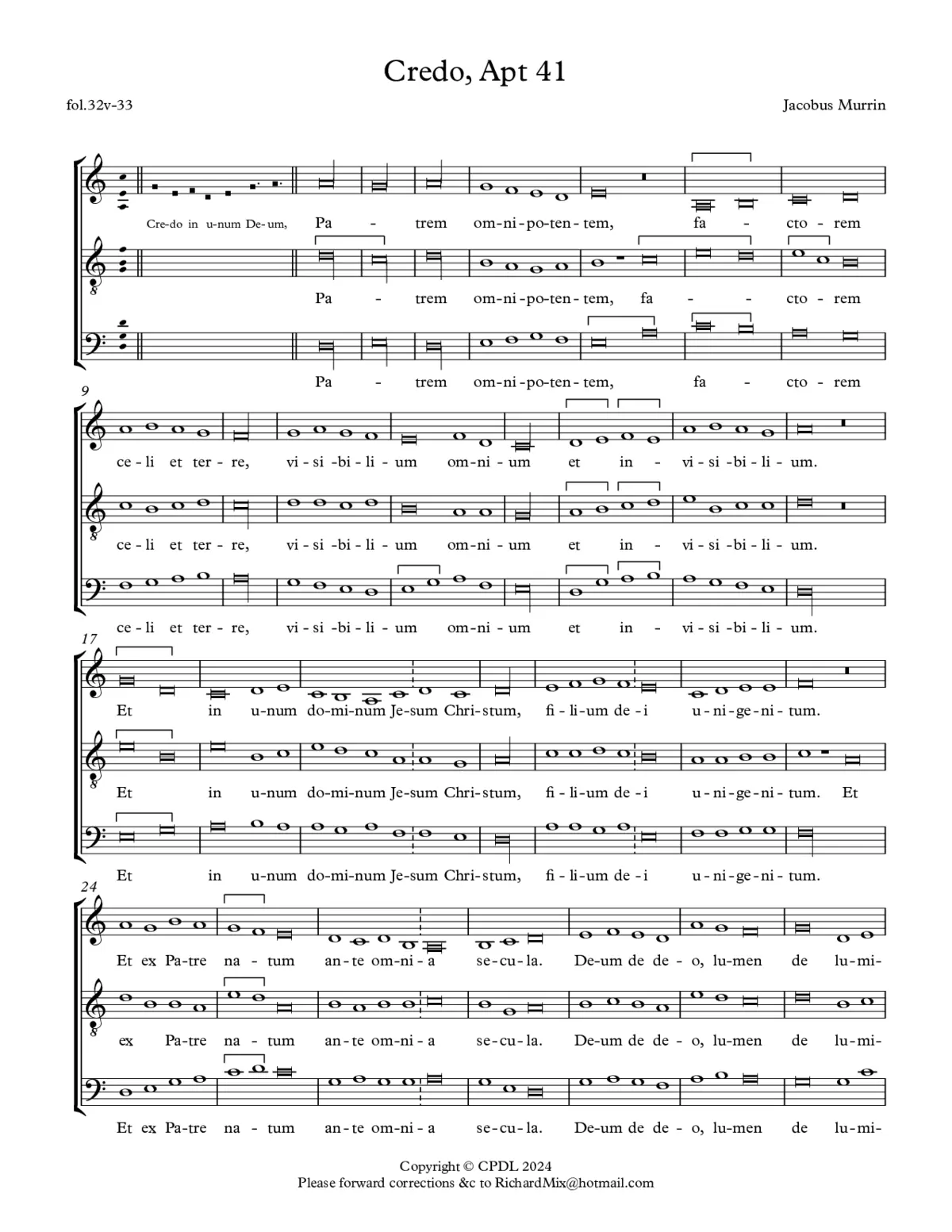 Credo, Apt 42 - Page 1