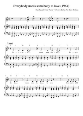 everybody needs somebody to love