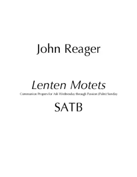 Lenten Motets