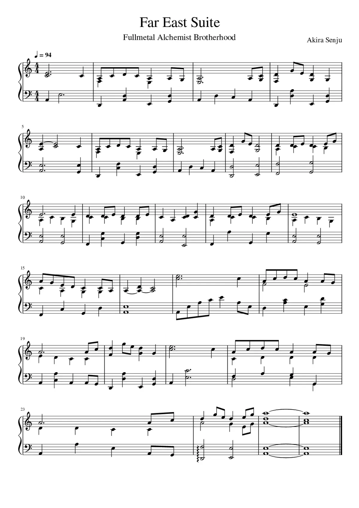 Far East Suite - Page 1