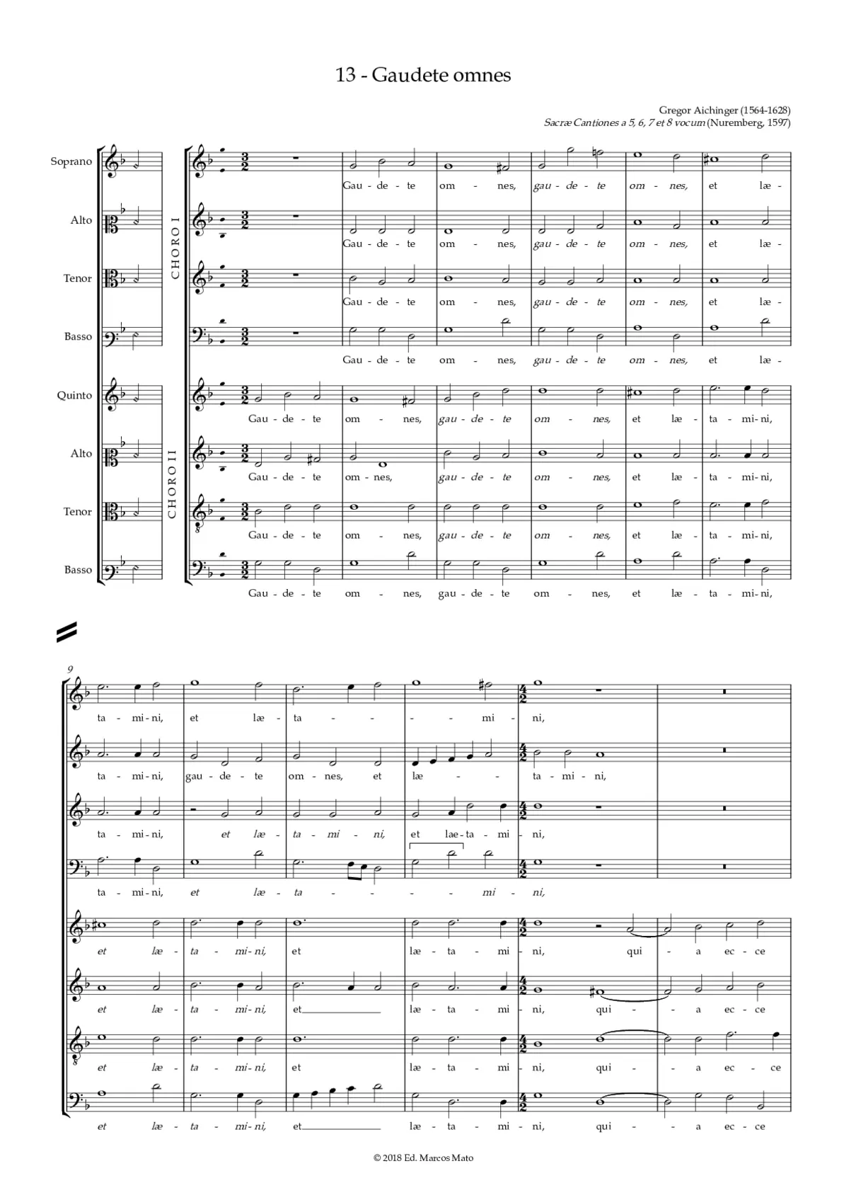 Gaudete omnes - Page 1