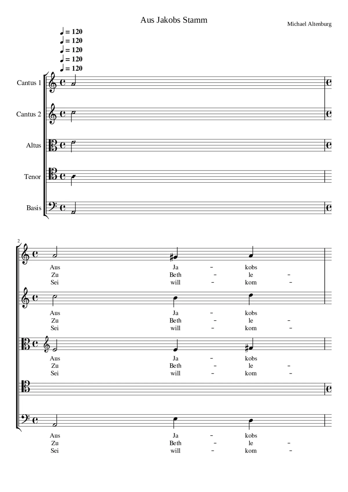 Aus Jakobs Stamm - Page 1