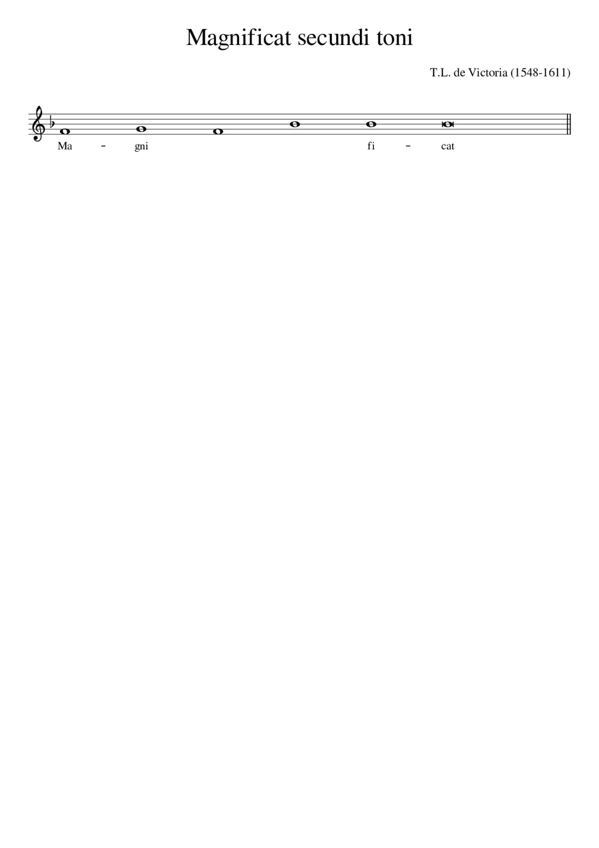 Magnificat secundi toni - Page 1