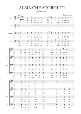 Alma che scorgi tu