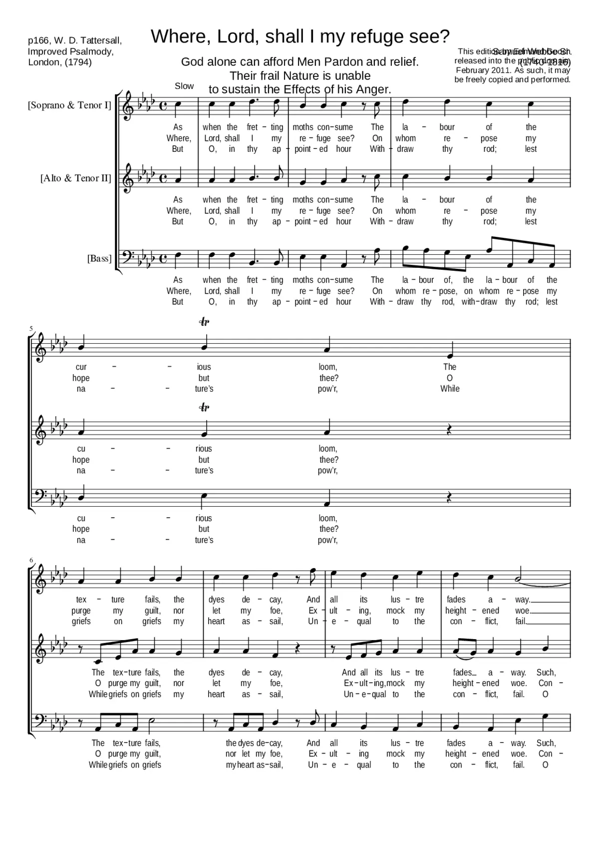 Where Lord shall I my refuge see? - Page 1