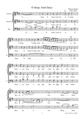 O sleep, fond fancy