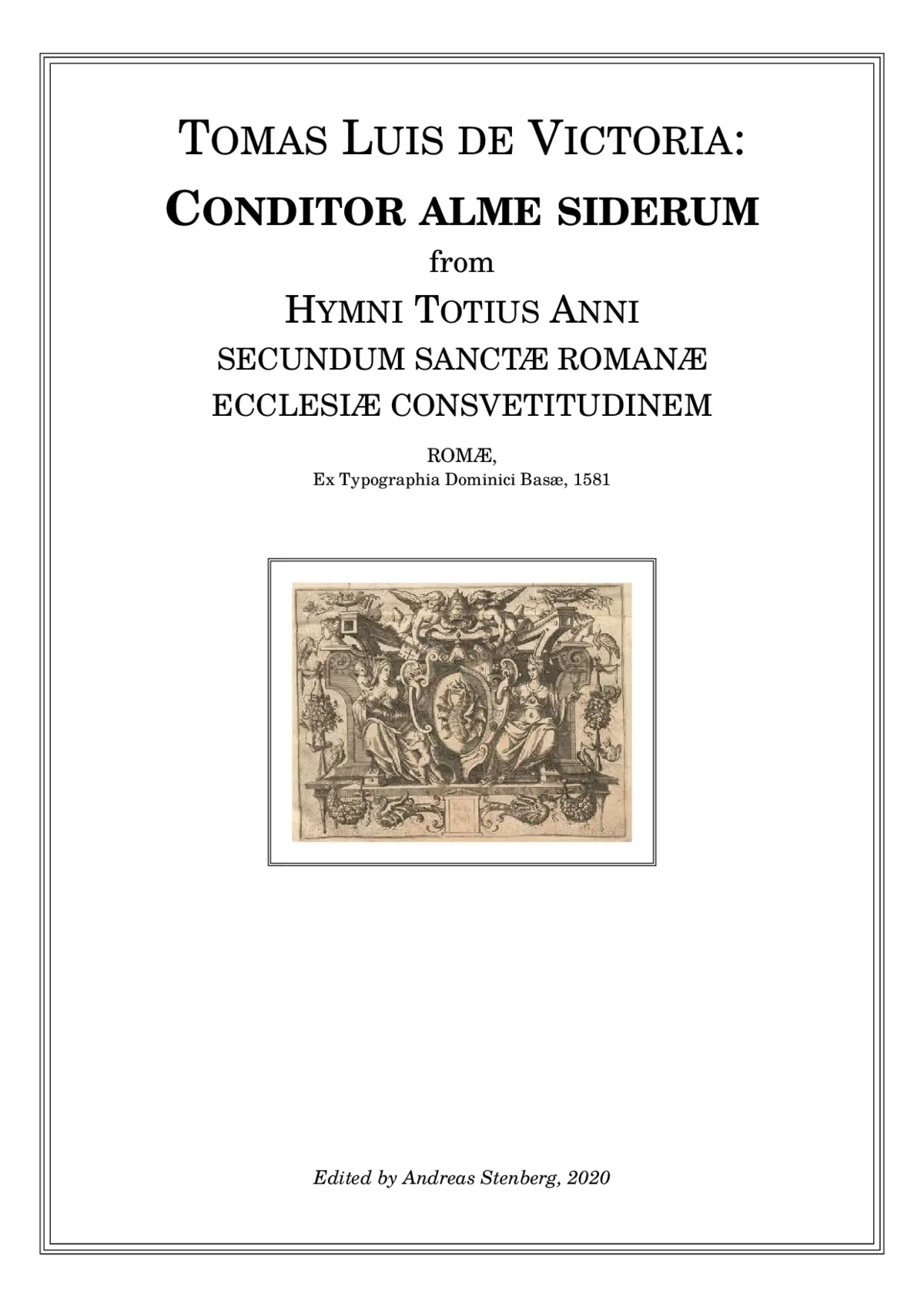 Conditor alme siderum - Page 1