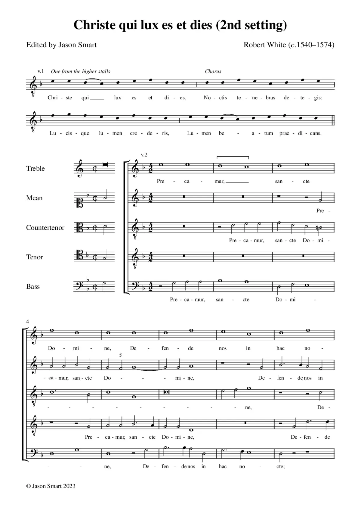 Christe qui lux es et dies II - Page 1