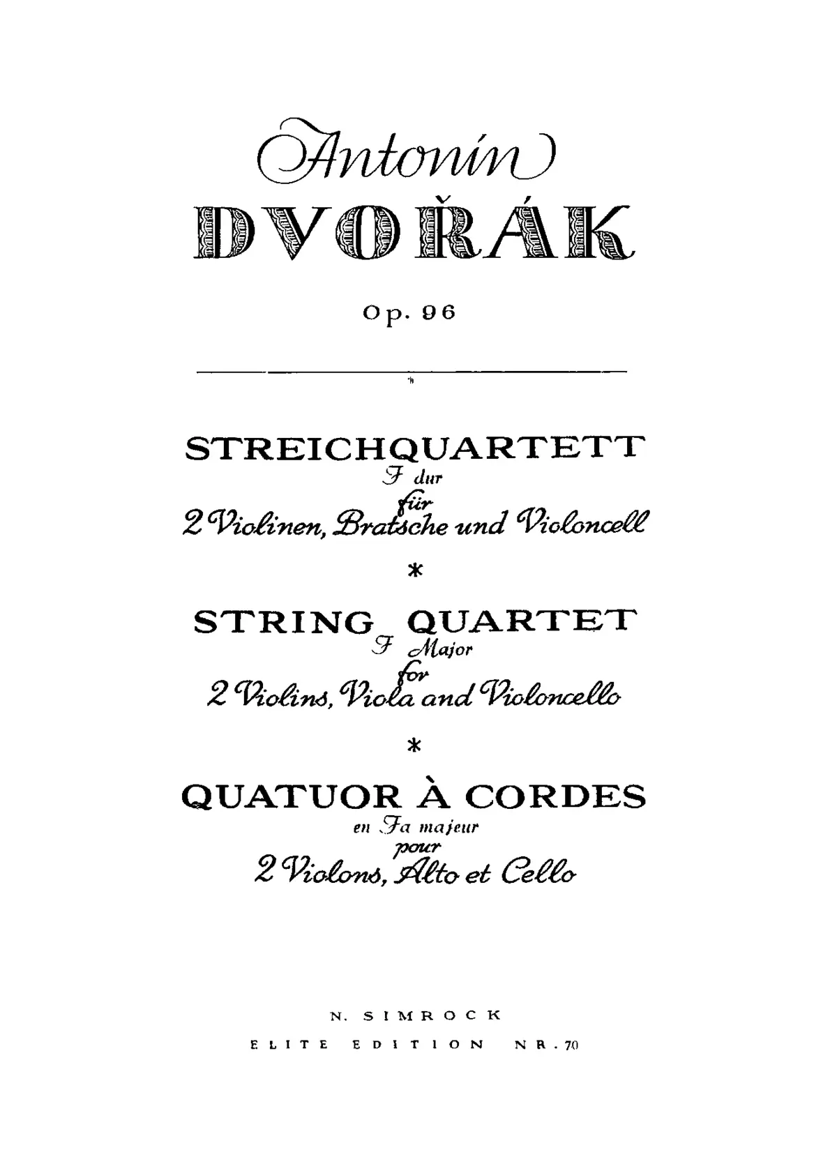 String Quartet No.12 - Page 1