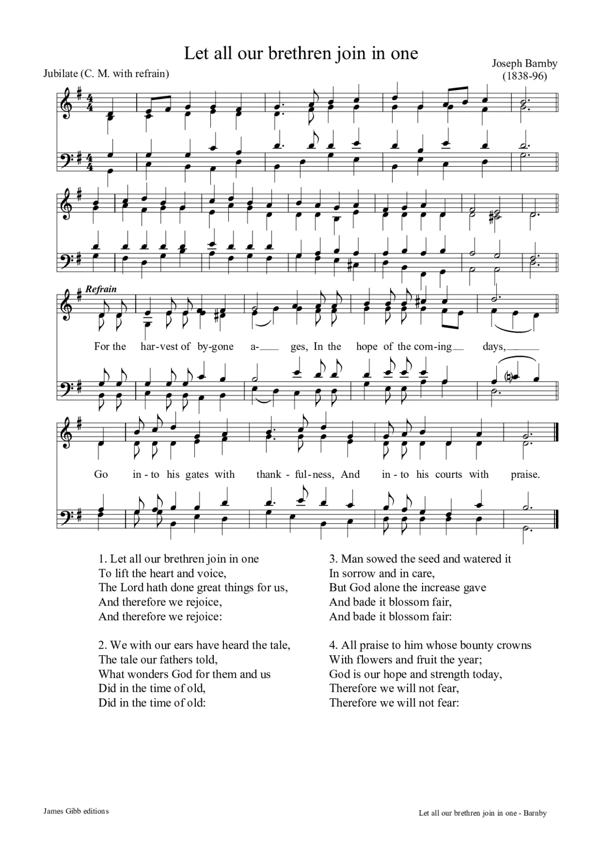 Let all our brethren join in one - Page 1
