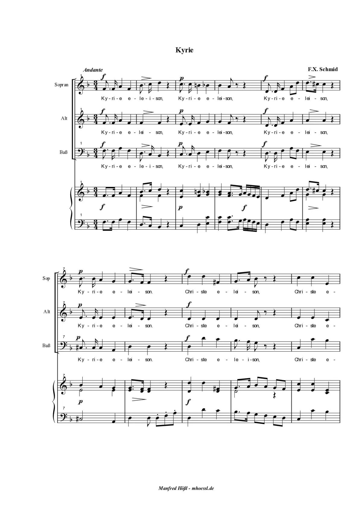 Missa in F Major - Page 1