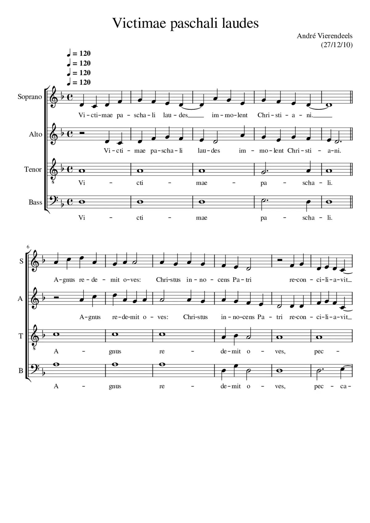 Victimae paschali laudes - Page 1