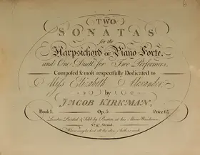 2 Keyboard Sonatas and 1 Duet