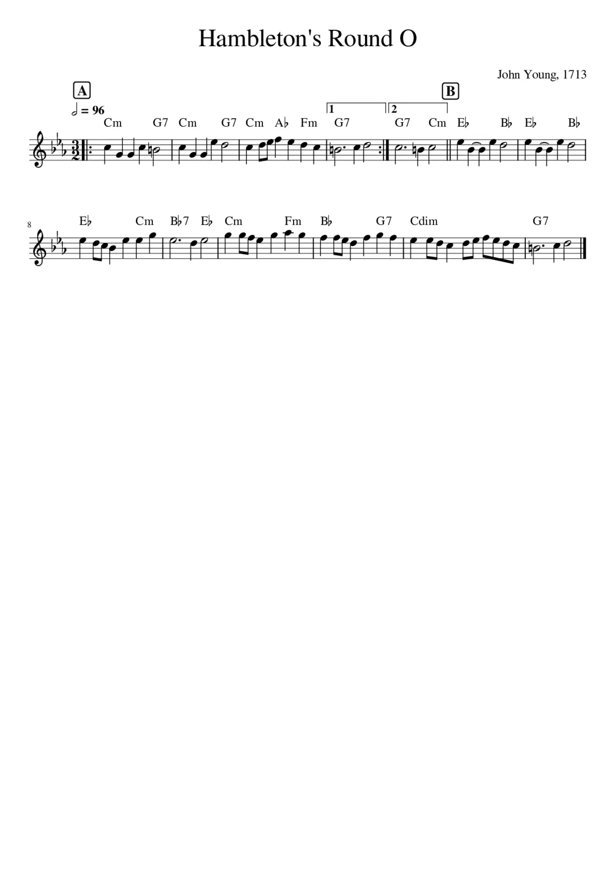 Hambleton's Round O - Page 1