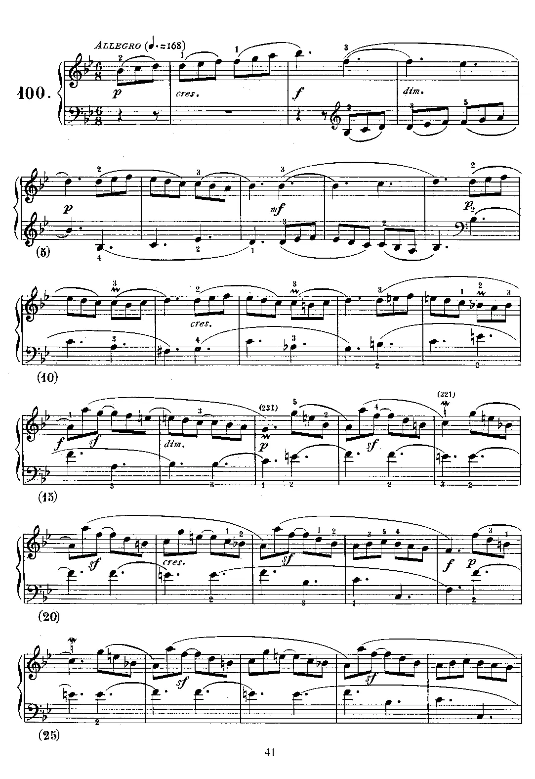 Keyboard Sonata in B-flat major - Page 1