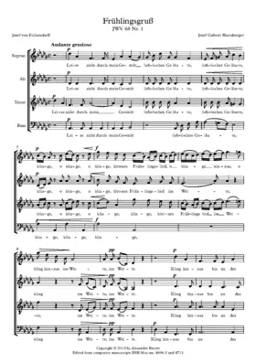 2 Gesangsquartette, JWV 68