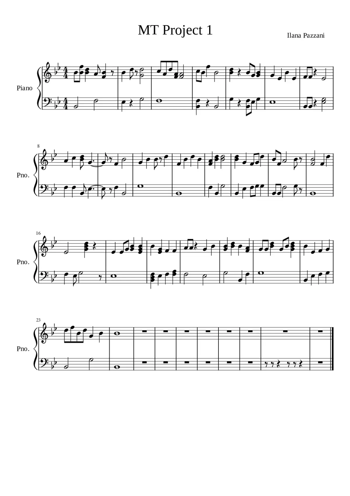 MT Project 1 - Page 1