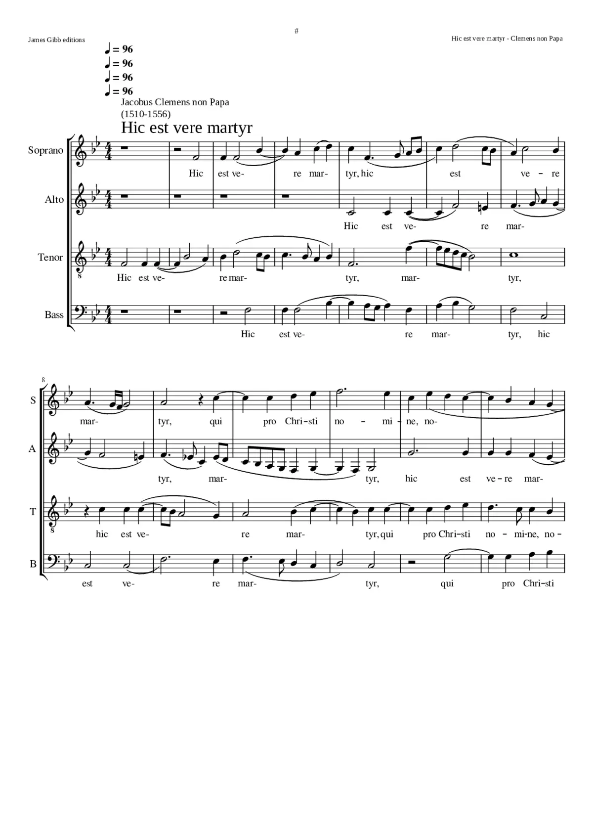 Hic est vere martyr - Page 1