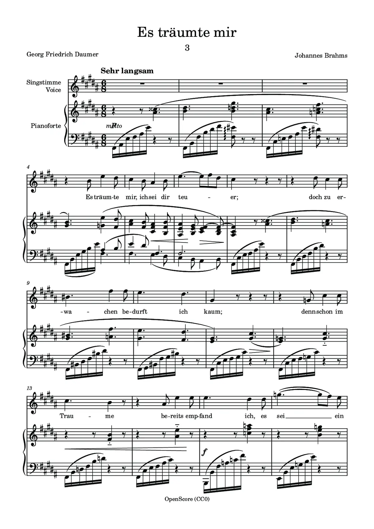 Es träumte mir - Page 1