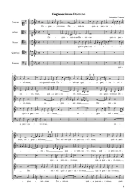 Cognoscimus Domine