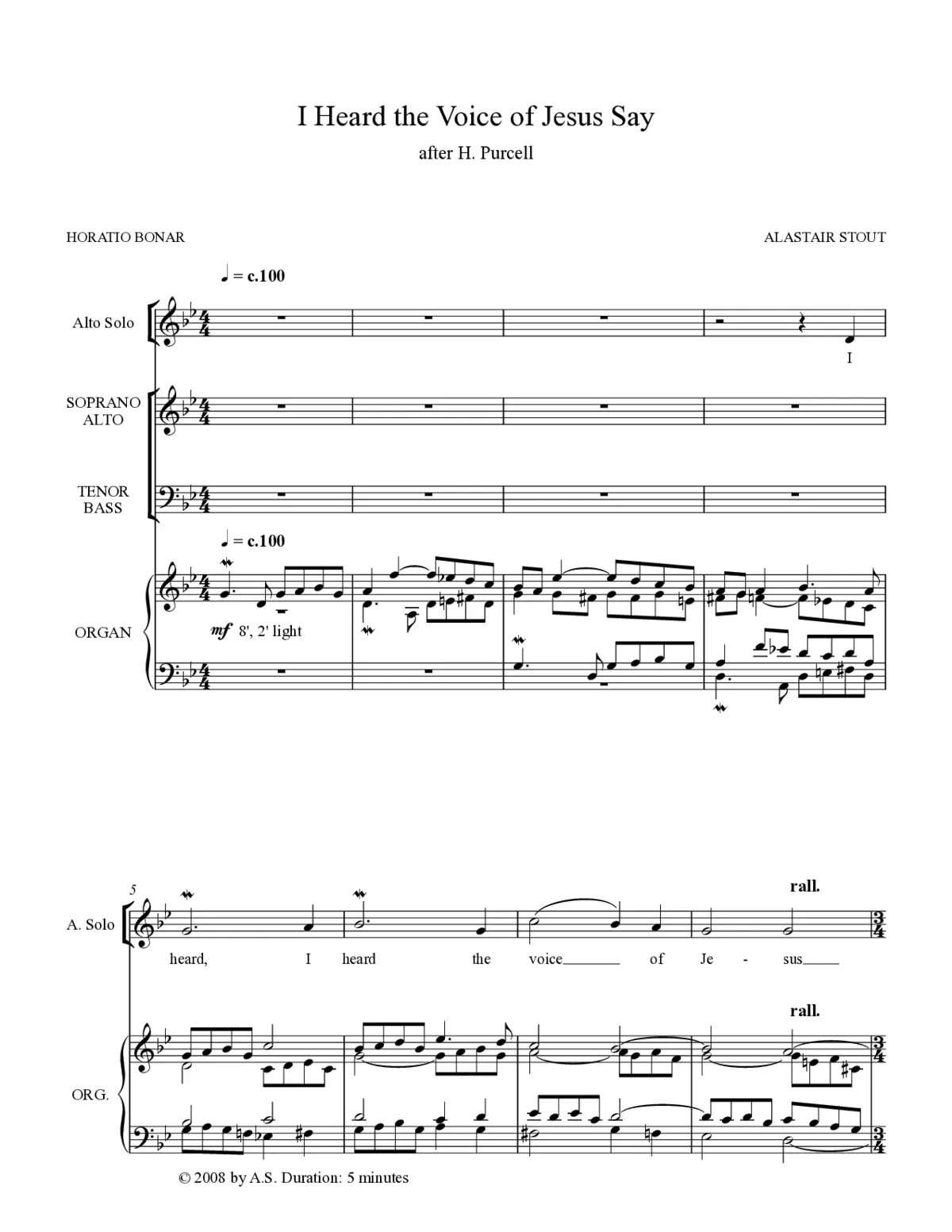 I heard the voice of Jesus say - Page 1