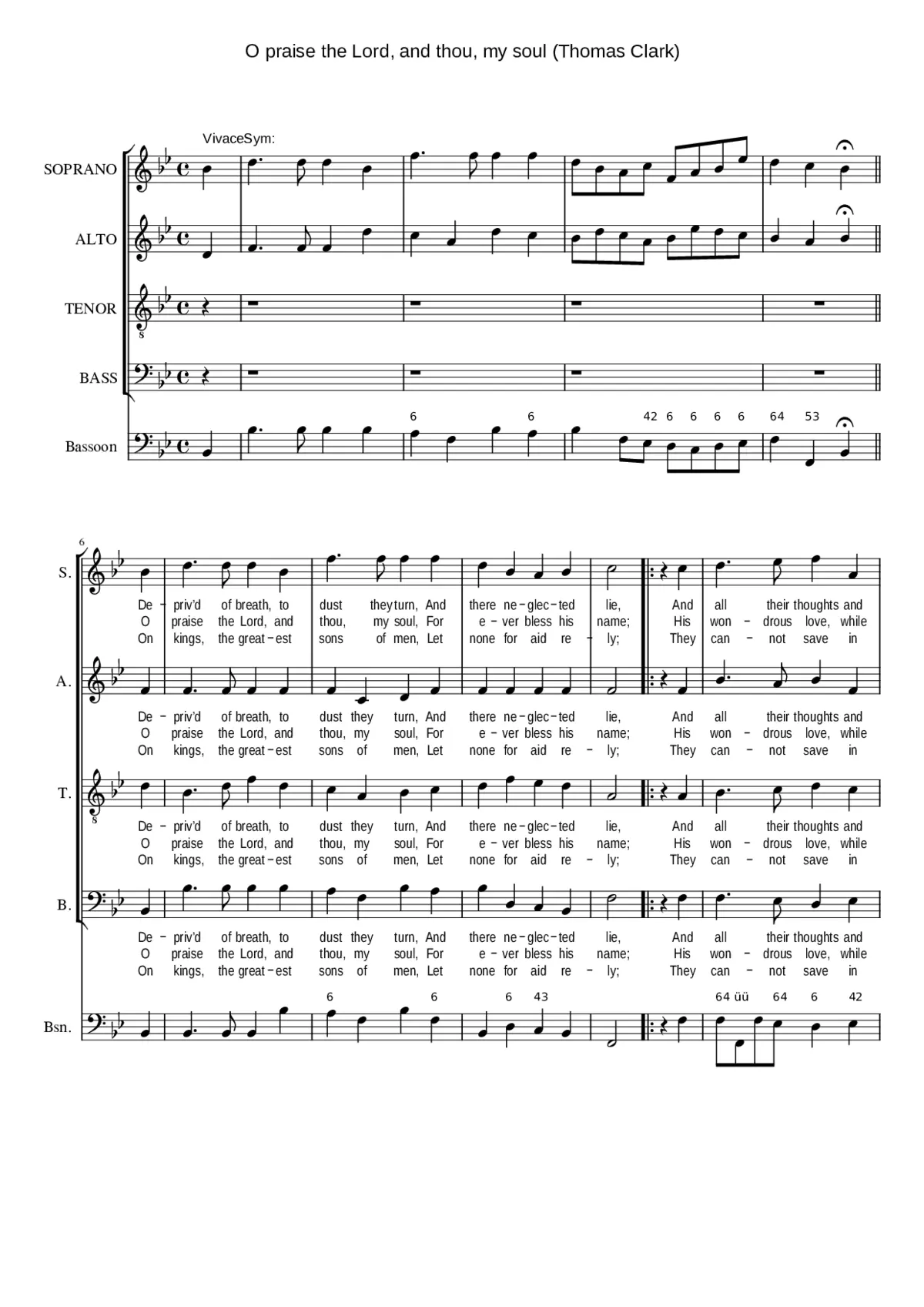 O praise the Lord and thou my soul - Page 1