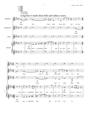 Long have I made these hills and valleys weary