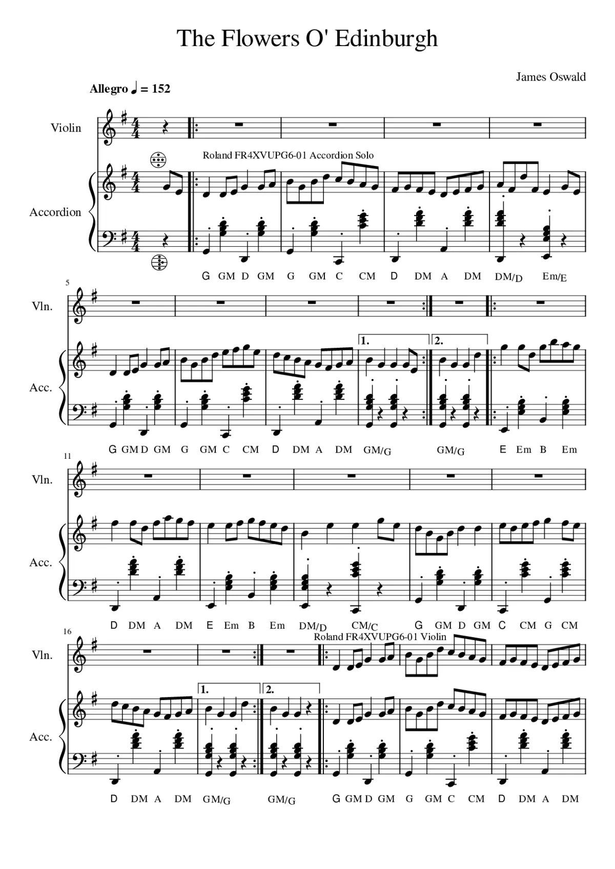 The Flowers O' Edinburgh - Page 1