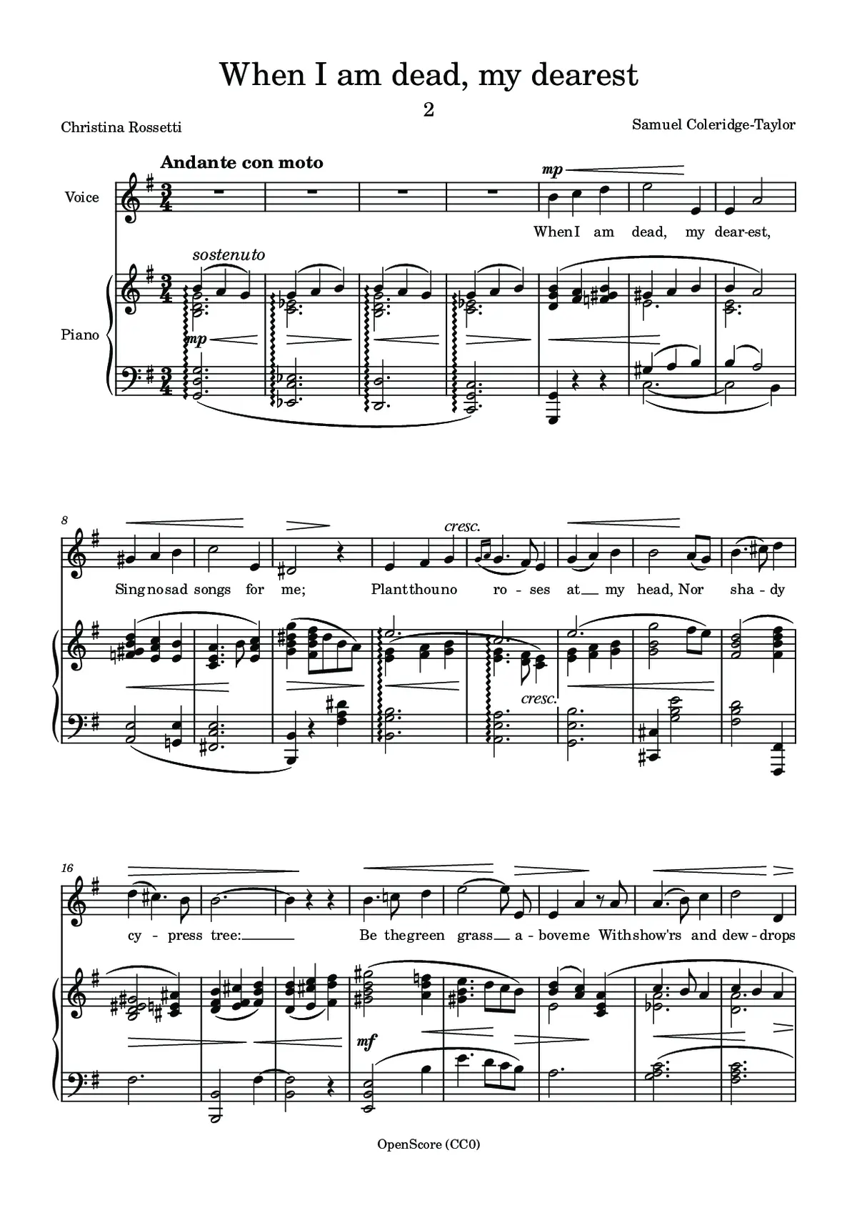 When I am dead, my dearest - Page 1