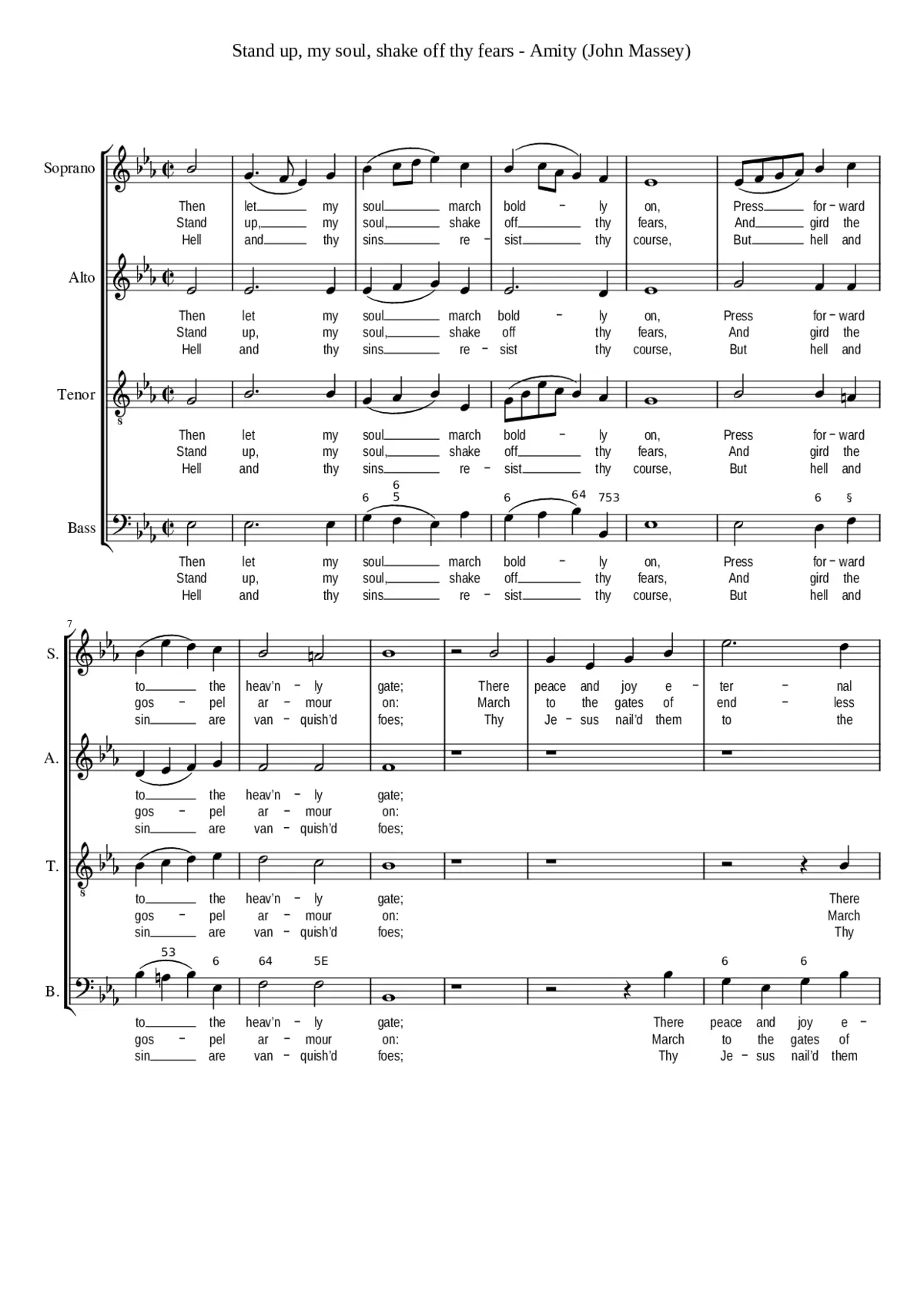 Stand up my soul shake off thy fears - Page 1