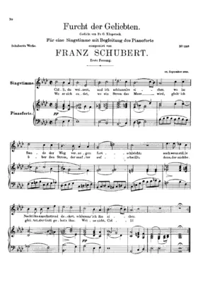Furcht der Geliebten, D.285