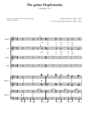 Die grüne Hopfenranke, Op. 52, No. 5