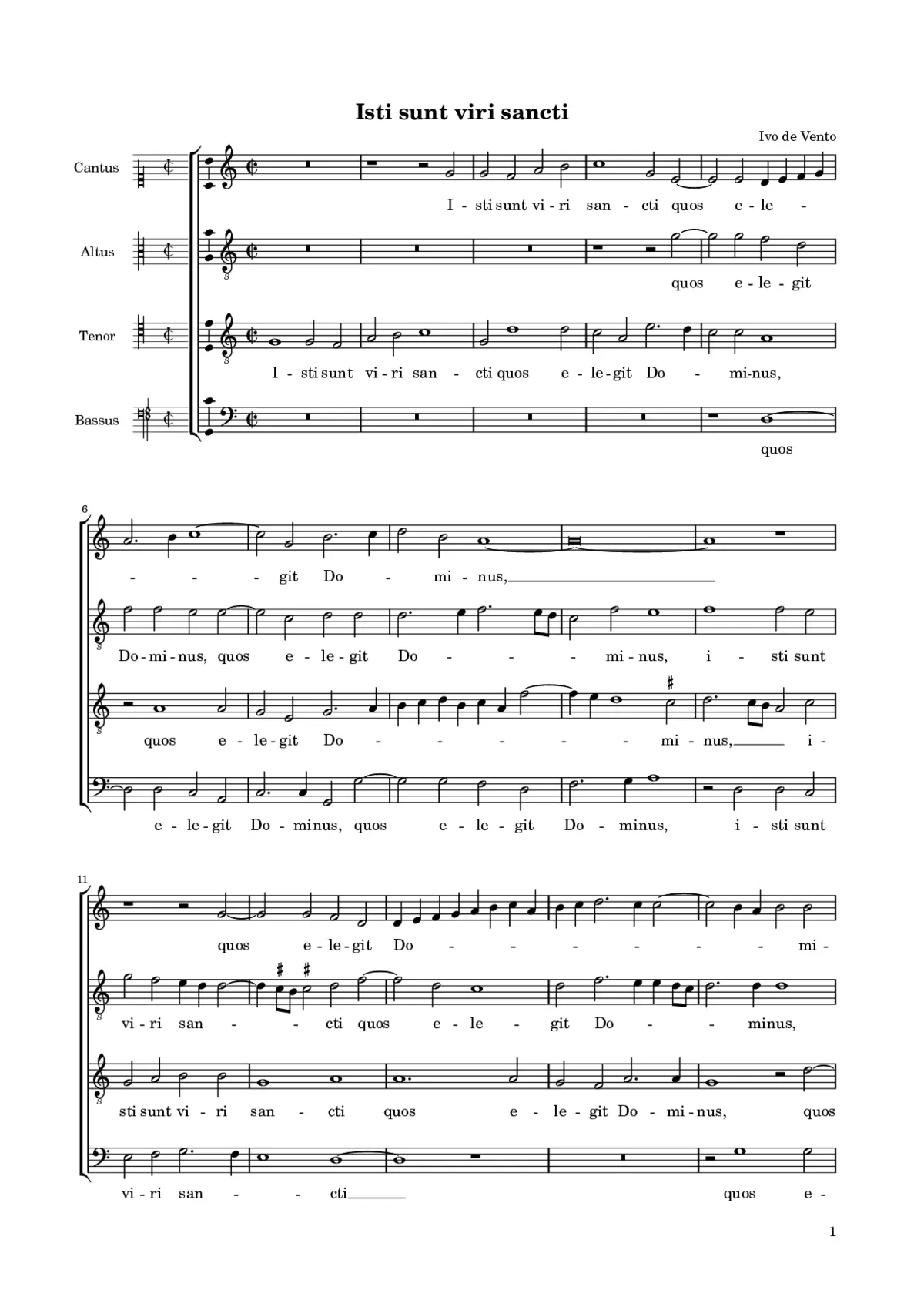 Isti sunt viri sancti - Page 1