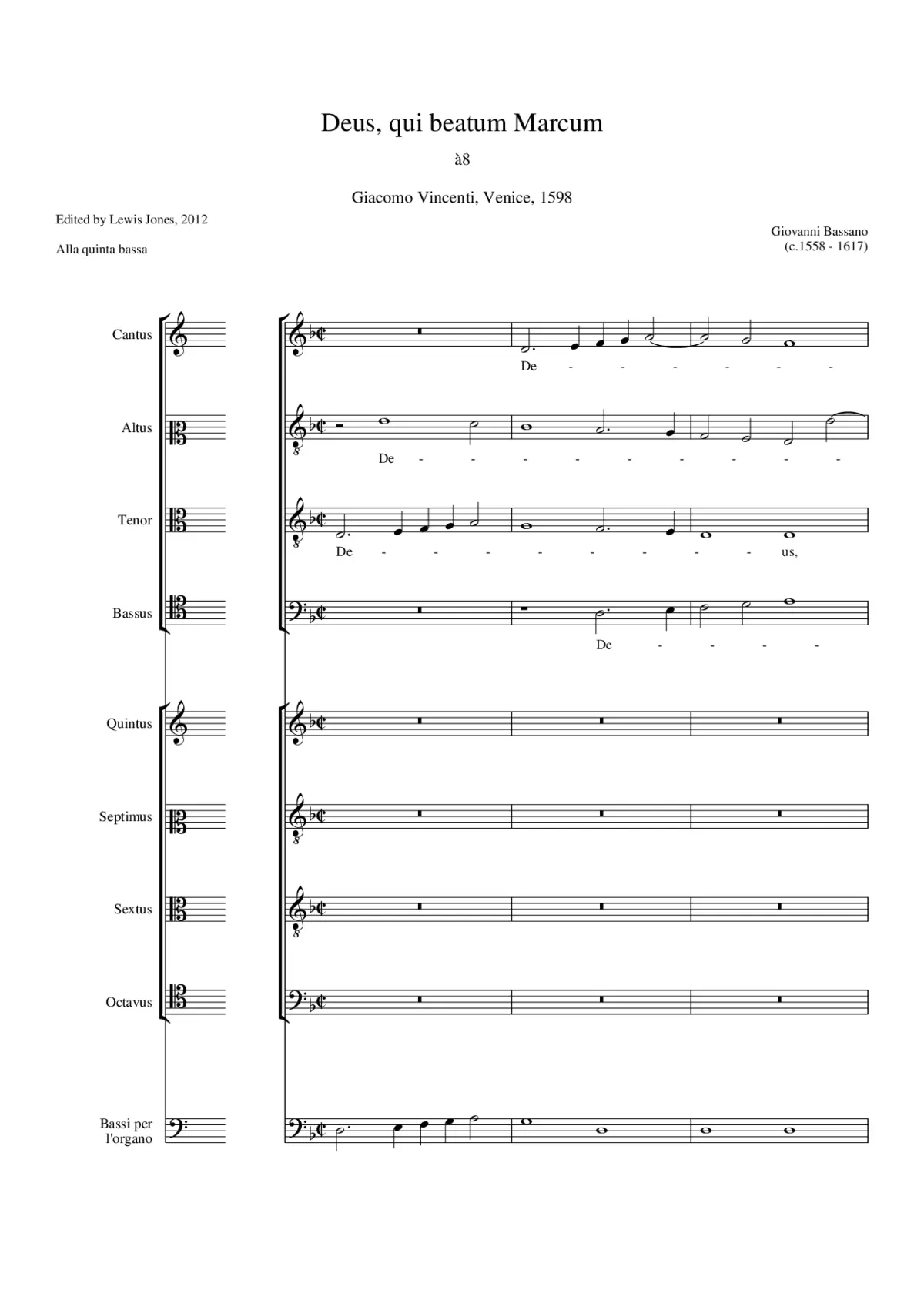 Deus qui beatum Marcum a 8 - Page 1
