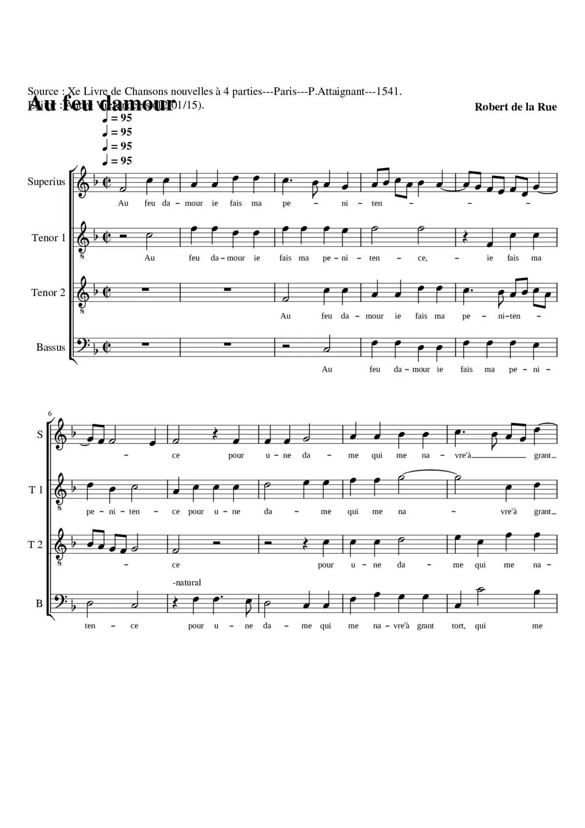 Au feu damour - Page 1