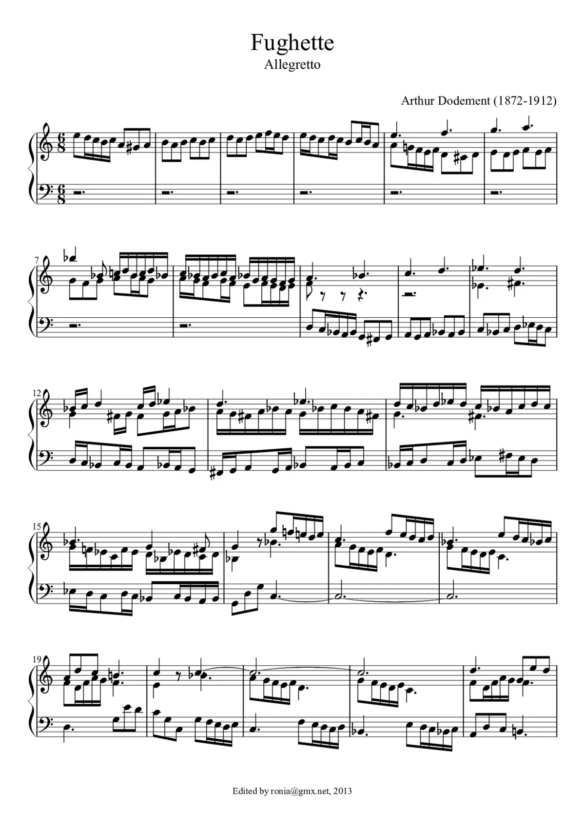 Trois fuguettes à 3 voix - Page 1