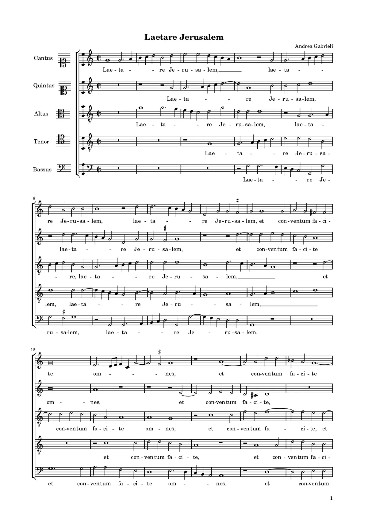 Laetare Jerusalem - Page 1