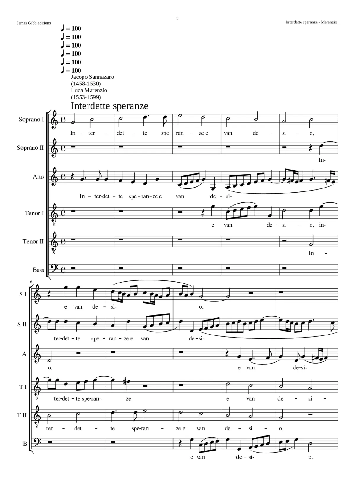 Interdette Speranze e van desio - Page 1