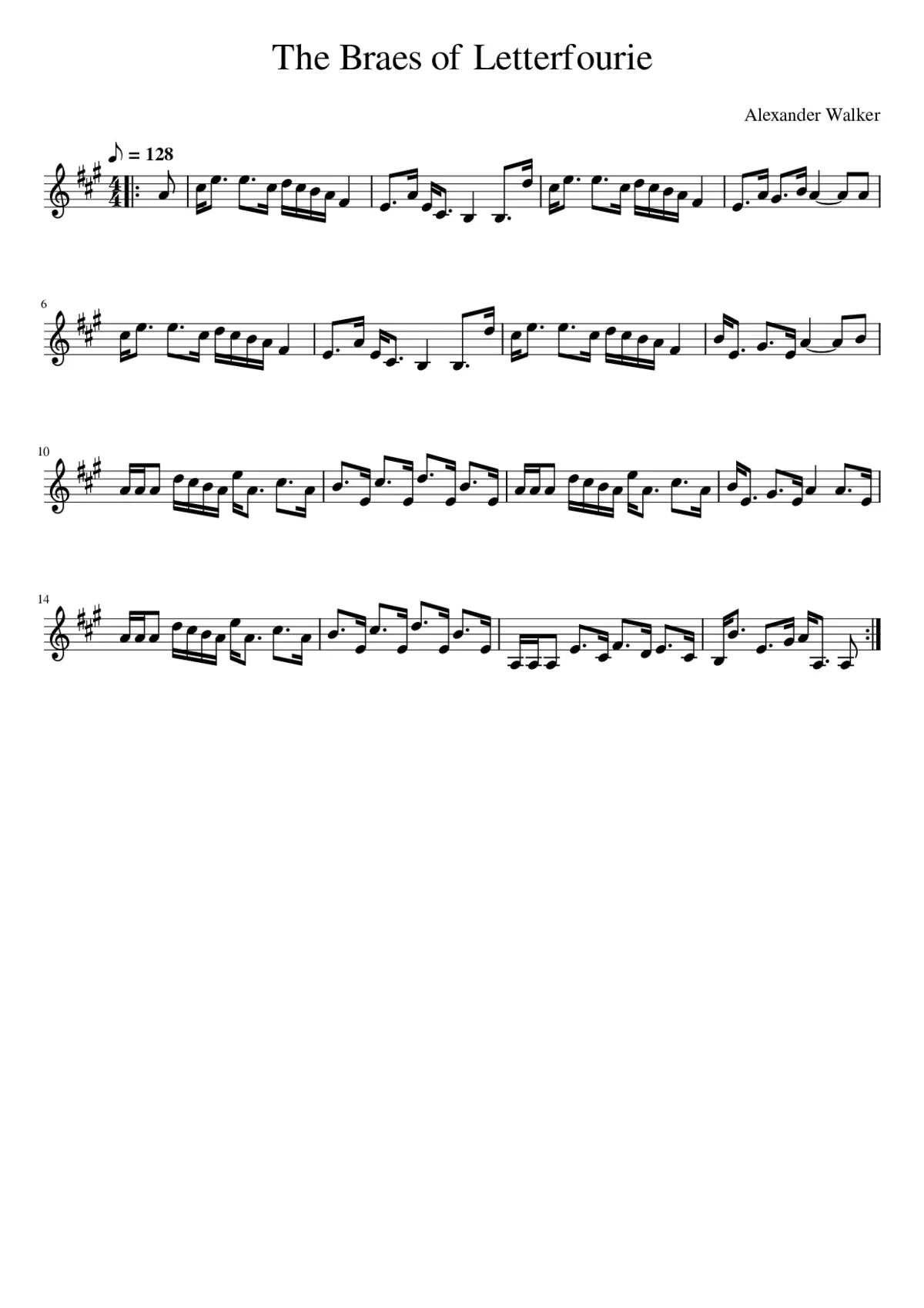 The Braes of Letterfourie - Page 1