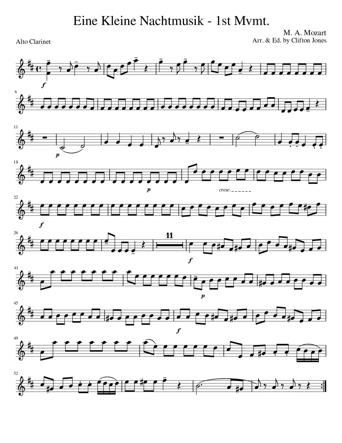 Eine kleine Nachtmusik K.525 - Page 1