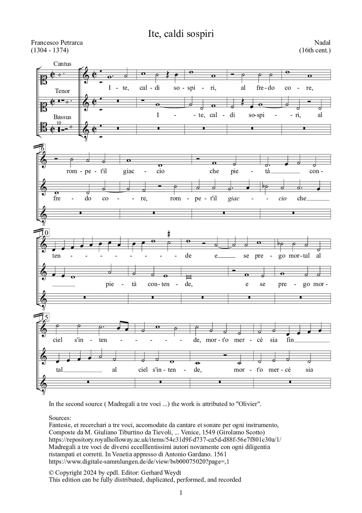 Ite, caldi sospiri - Page 1