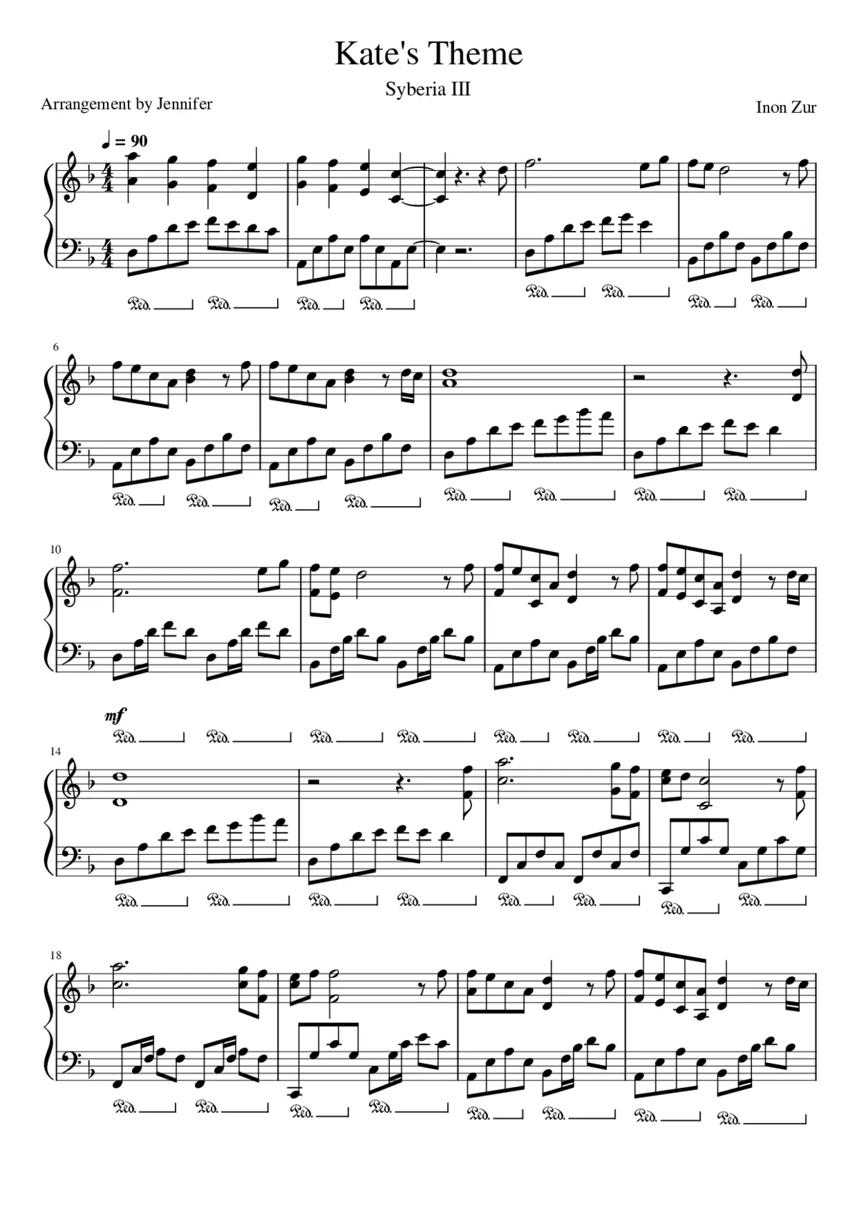 Kate's Theme - Page 1