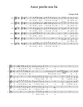 Amor perche non fai