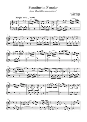 2 Sonatinas for Piano Anh.5